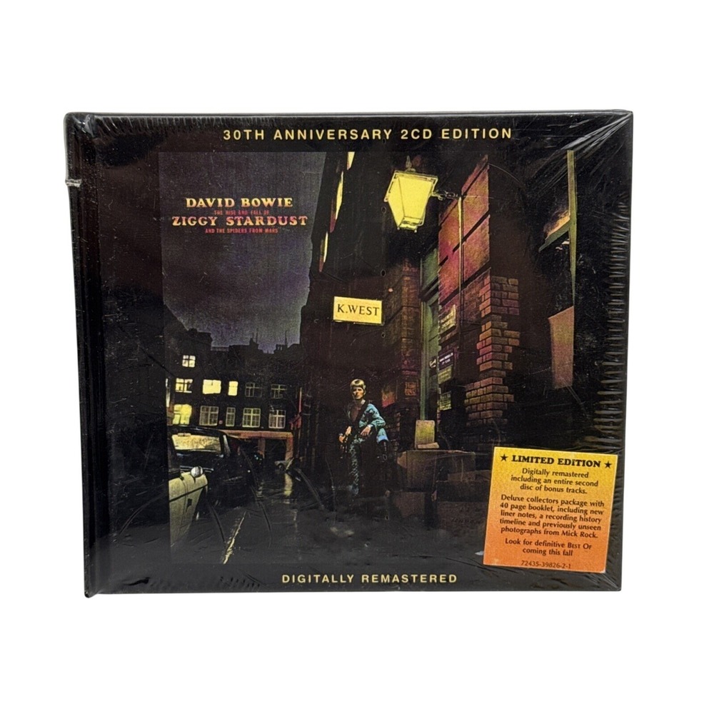 New Seal David Bowie Ziggy Stardust 30th Annivers Ltd Ed 2-CD 2002 w/48 pg bklt